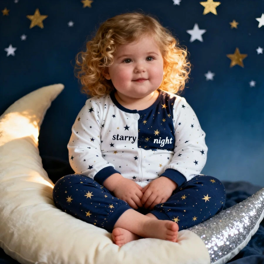 Affordable toddler clothes with promo cute set for kids starry night pajamas