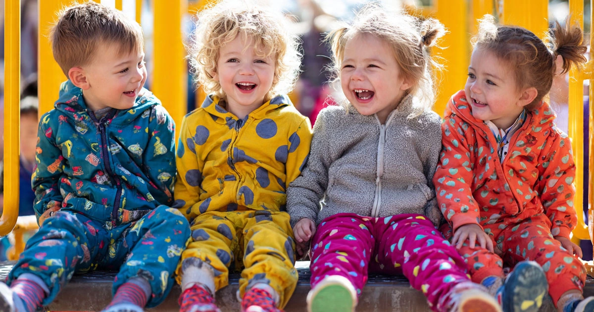 Soft toddler clothes for everyday wear happy kid playing comfortably